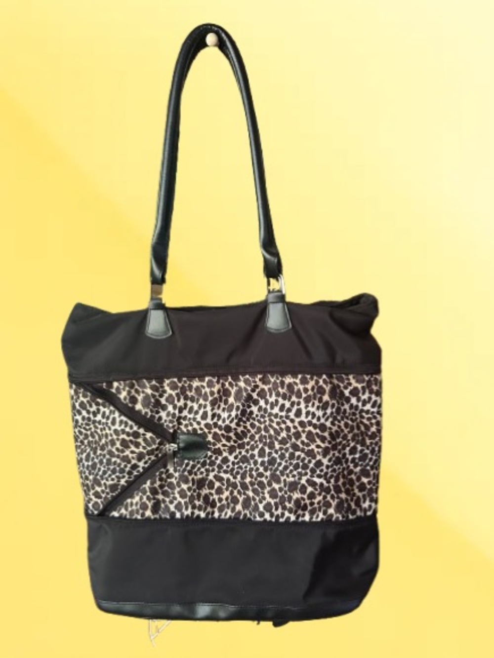 Animal print large bag